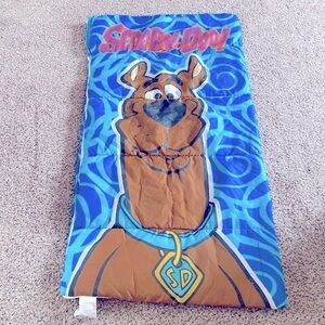 Vintage 1999 Colorful Hannah-Barbara Scooby Doo Double Sided Print Sleeping Bag!